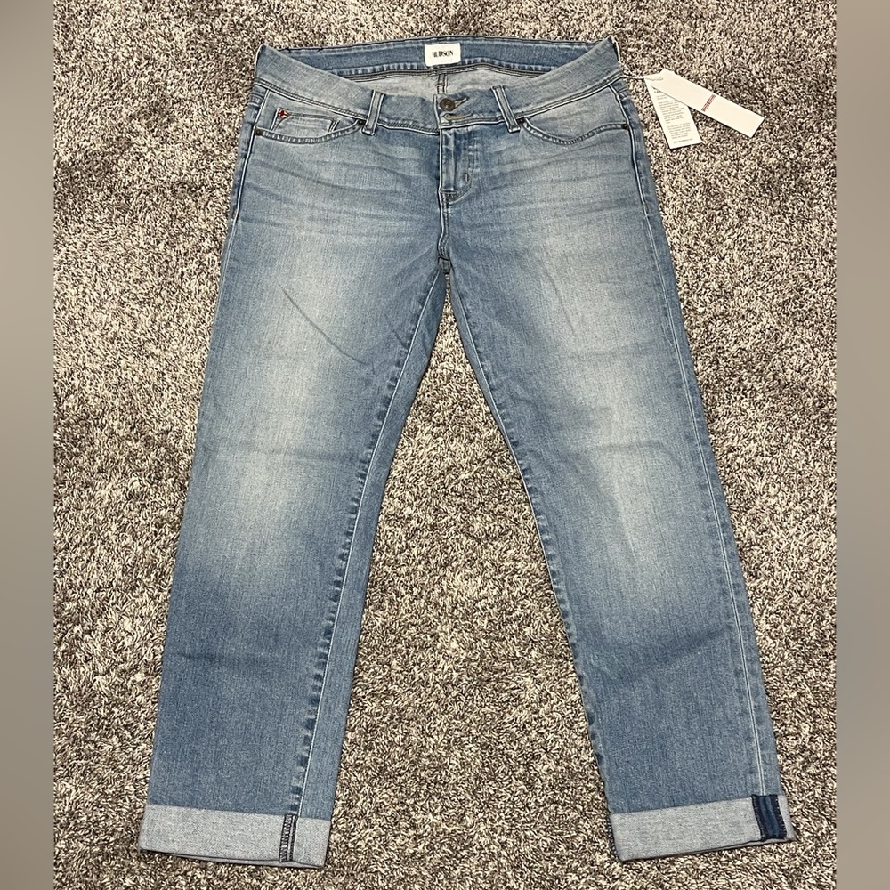 Hudson ‘Ginny Ankle’ Straight Jeans w/ Cuff